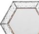 A & B Home Antiqued Silver Hexagon Mirror-1