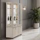 Michael Amini® Fantosini Silver Leaf Display Cabinet-1