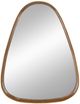 A & B Home Wayne Brown Curved Triangle Wooden Accent Mirror -0