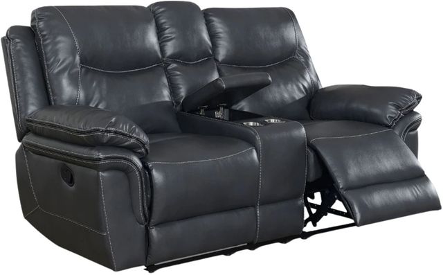 Steve Silver Co. Isabella Gray Manual Reclining Console Loveseat-0