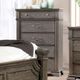 Furniture of America® Pamphilos 5-Piece Gray Queen Poster Bed Set-3