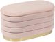 TOV Furniture by TOV Slashed Blush Velvet Lillian Storage Bench-1