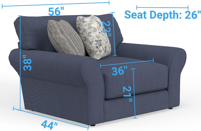 Jackson Furniture Cape May Denim Chair and a Half Furniture Express Valdosta GA