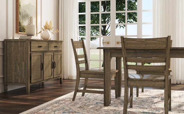 A-America® Leucadia Toasted Java Ladderback Dining Side Chair-2