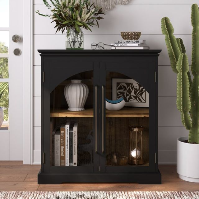 Jofran Inc. Archdale Black 2-Door Accent Cabinet-1