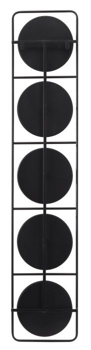 Deco Marche Black 58"Grid Frame Wall Mirror-2