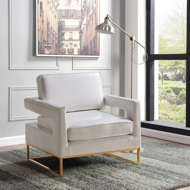 Meridian Furniture Amelia White Chair-1