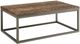 Steve Silver Co. Lorenza Natural Honey Cocktail Table with Gray Base-0