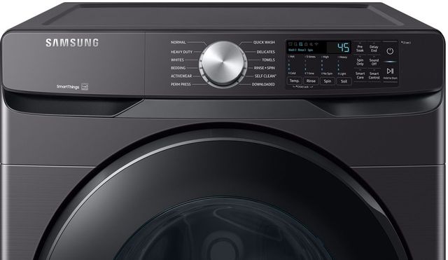 Samsung 5.1 Cu. Ft. Brushed Black Front Load Washer -2