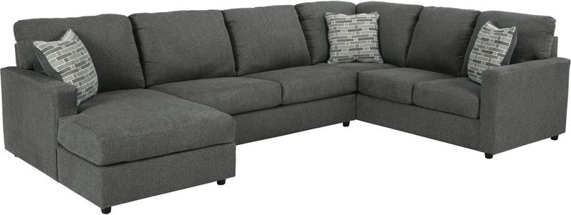Edenfield Charcoal Sectional and Chaise