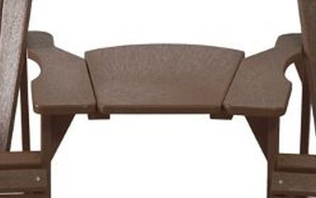 C.R. Plastics Chocolate Arm Table-2