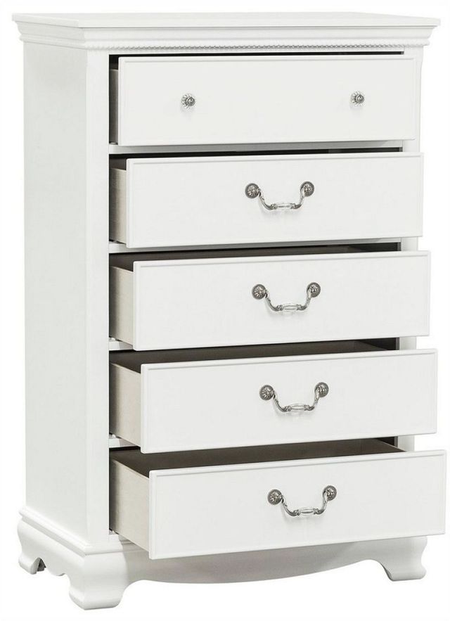 Mazin Furniture Lucida White Chest-2