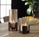 Uttermost® Fluted Fire 2-Piece Dark Bronze Candleholder Set-2