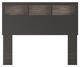 Signature Design by Ashley® Jonnifer Black/Gray Queen Lighted Bookcase Headboard-2