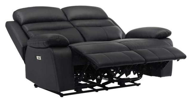 Homelegance® Hancock Black Power Double Reclining Loveseat-4