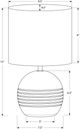 Monarch Specialties Inc. Beige Resin/Beige Shade Table Lamp -1