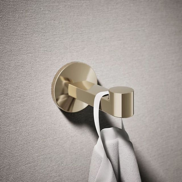 KOHLER® Components® Vibrant French Gold Robe Hook-1