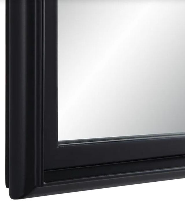 Renwil® Lausanne Matte Black Accent Mirror-2