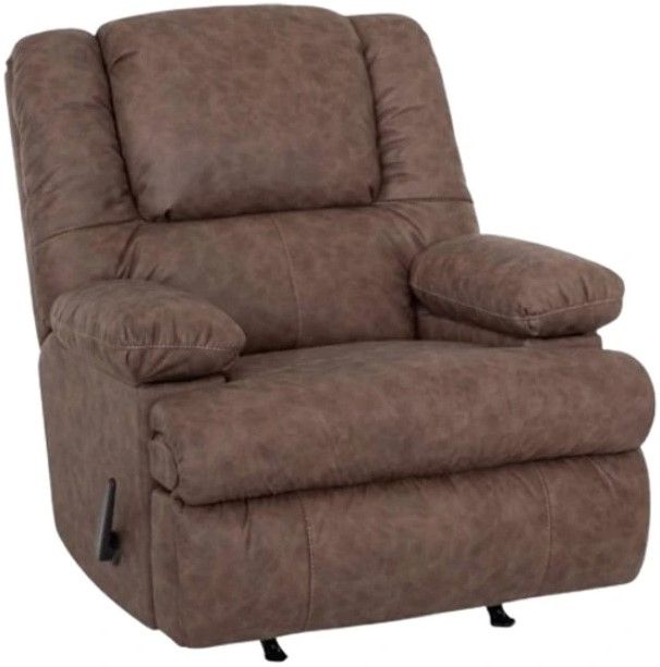 Franklin™ Clayton Easter Mocha Manual Rocker Recliner with Storage Arms-0