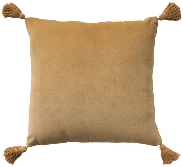 Nourison Home™ Mina Victory Vintage Pillow Taupe Monkey On Stone 19"x19" Throw Pillow-1