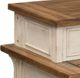 Liberty Furniture Morgan Creek Tobacco Console Bar Table with Antique White Base-3