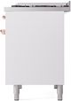 Ilve® Nostalgie II Series 40" White Pro Style Dual Fuel Range-4