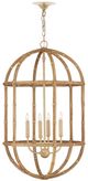 Currey & Company Natural/Saddle Tan Charrette Lantern-0