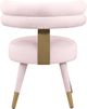 Meridian Furniture Fitzroy Pink Velvet Dining Chair-2