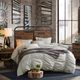 Olliix by INK+IVY Renu Light Brown Mulit/Gun Metal Queen Headboard-2