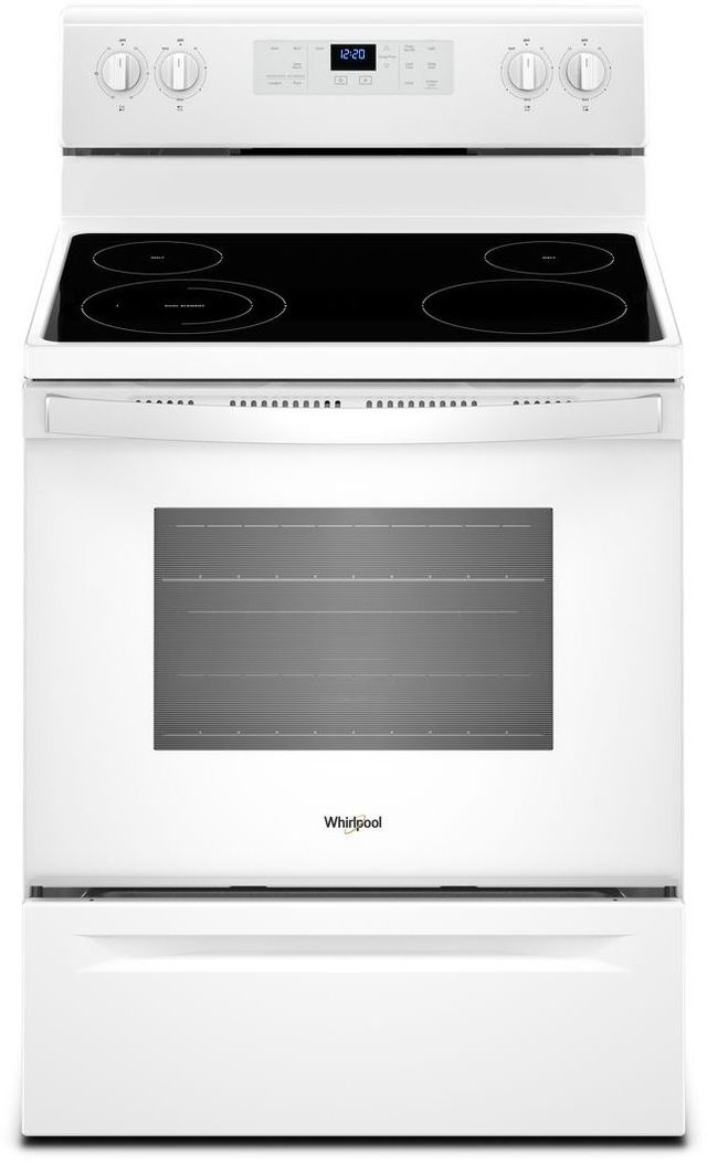 Whirlpool® 29.88" Free Standing Electric Range-White-0