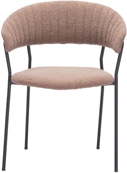 Zuo® Modern Josephine 2-Piece Black/Brown Dining Arm Chair Set-1