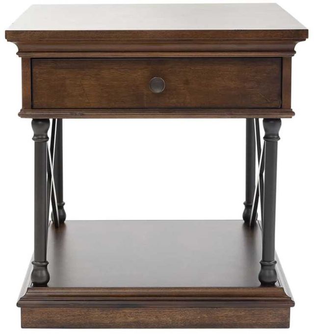 Liberty Furniture Tribeca Black/Cordovian Brown End Table-2