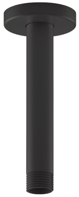 KOHLER® Statement® Matte Black 6" Ceiling-Mount Single-Function Rainhead Arm and Flange-0