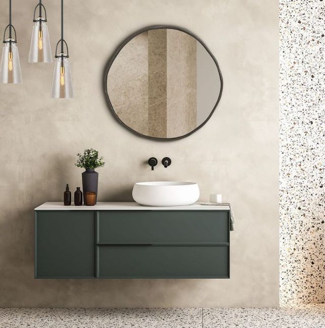Uttermost® Lowen Dark Bronze Round Mirror-1