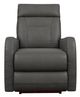 La-Z-Boy® Lennon Charcoal Leather Power Rocking Recliner with Headrest-1