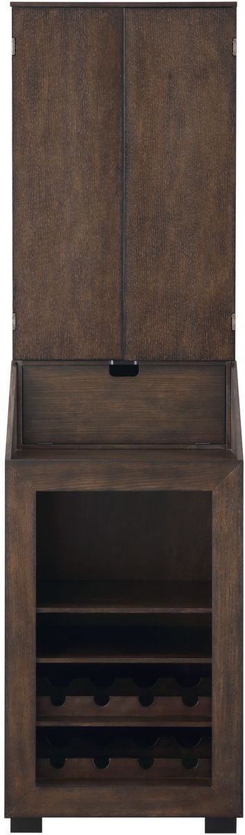 Elements International Bones Brown Dartboard Cabinet-2