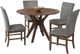 Elements International Santa Barbara 5-Piece Dark Gray/Walnut Round Dining Set-0