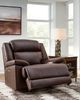 Ashley® VonKurt Dark Brown Power Rocker Recliner-2
