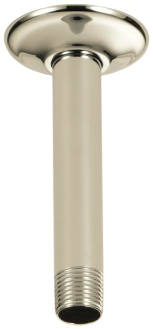 Delta Polished Nickel Ceiling Mount Shower Arm and Flange-0