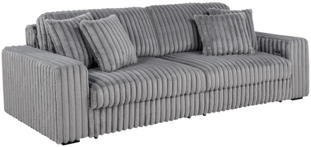 Coaster® Jacana Gray Corduroy Upholstered Dual Power Chaise Sofa-1