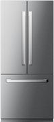 Induction Hardware 36" 21.3 Cu. Ft. Stainless Steel Built-In French Door Refrigerator with Water Dispenser-0