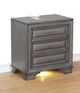 Mazin Furniture Milton Grey Nightstand-2
