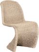 Four Hands Portia Vintage White Wicker Outdoor Dining Chair-0