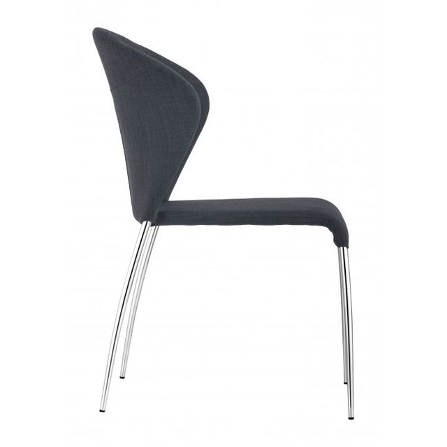 Zuo® Modern Oulu Graphite Dining Chair-1