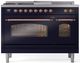 Ilve® Nostalgie II Series 48" Midnight Blue Pro Style Dual Fuel Range-0
