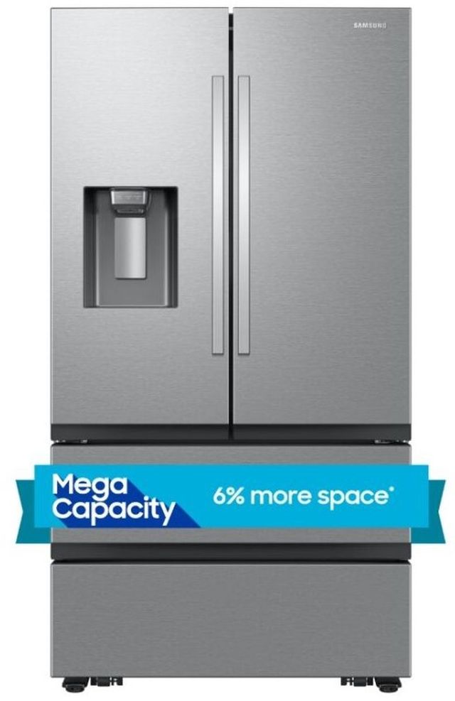 Samsung 36 in. 30.0 Cu. Ft. Fingerprint Resistant Stainless Steel Freestanding French Door Refrigerator-2