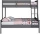 Donco Kids Low Board Dark Gray Youth Twin/Full Bunkbed-2