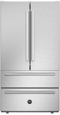 Bertazzoni Professional Series 36 in. 22.5 Cu. Ft. Stainless Steel Counter Depth French Door Refrigerator