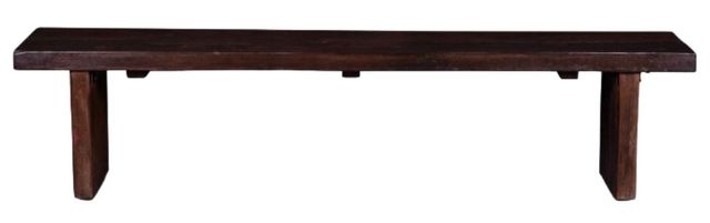 Home Trends & Design Barnwood Slabs Jacobean Brown Bench-1