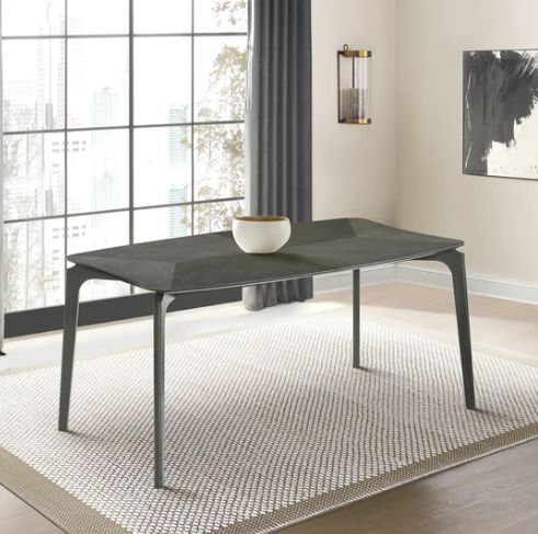 Armen Living Kalia Gray Dining Table-1